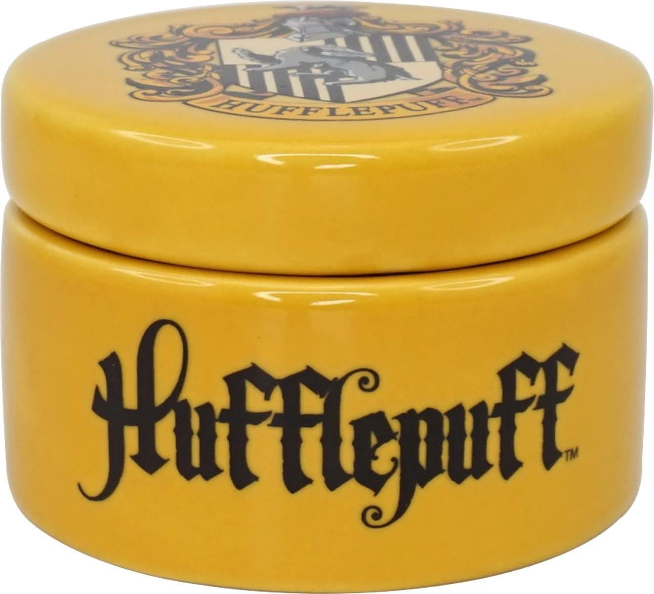 Harry Potter: Half Moon Bay - Hufflepuff (Box Round Ceramic 6 Cm / Scatola Rotonda Ceramica)