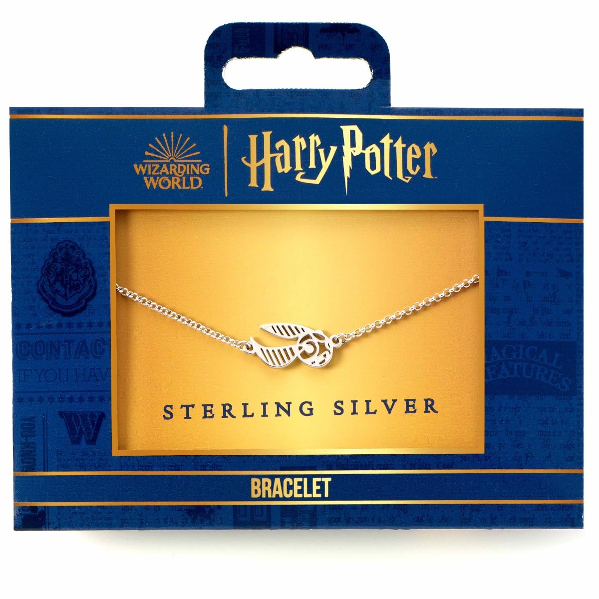 Harry Potter: The Carat Shop - Sterling Silver Golden Snitch Charm Bracelet