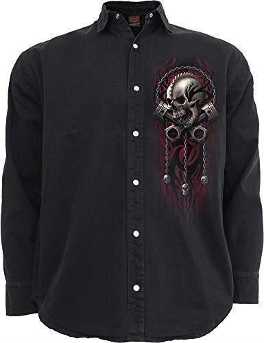 Spiral: Soul Rider Stone Washed Black (Maglia Manica Lunga Unisex Tg. M)