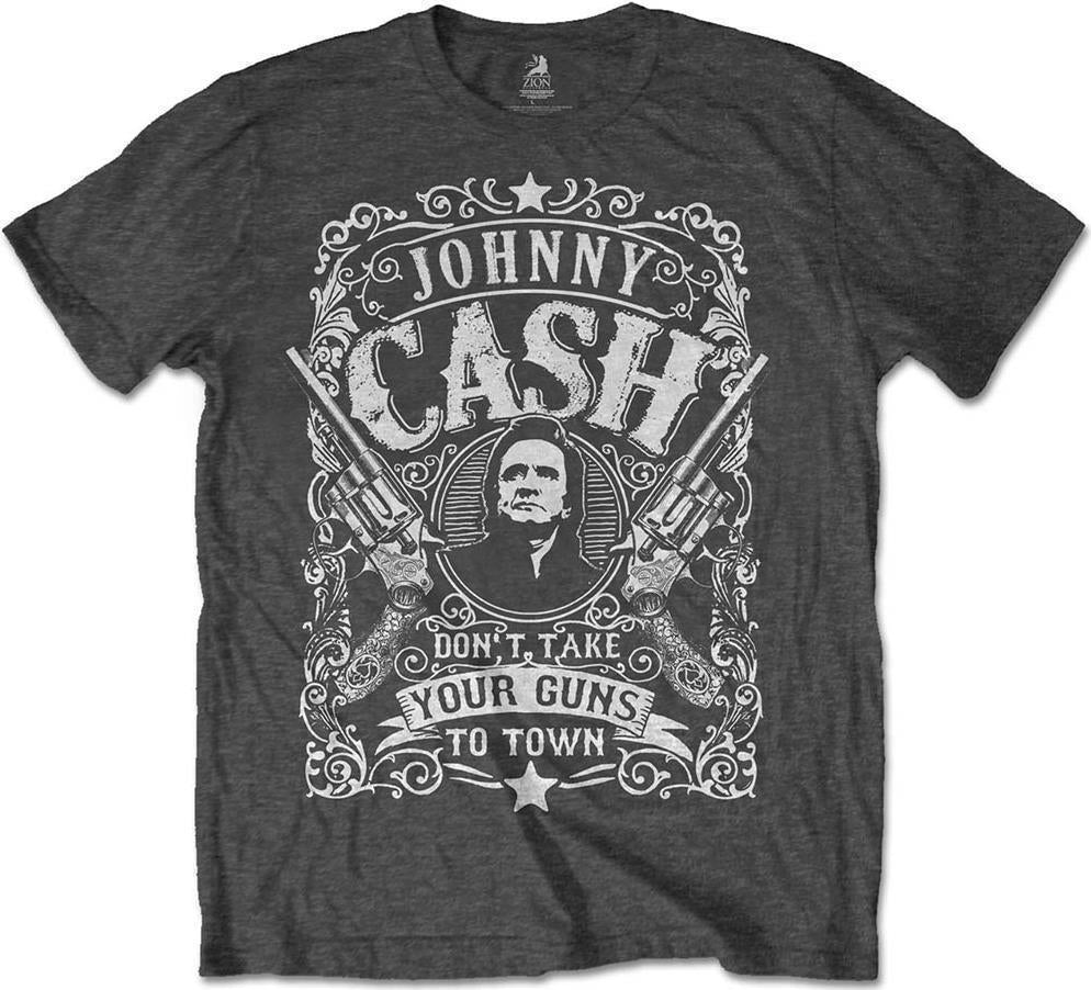 Johnny Cash: Rock Off - Don't Take Your Guns To Town Black (T-Shirt Unisex Tg. S)