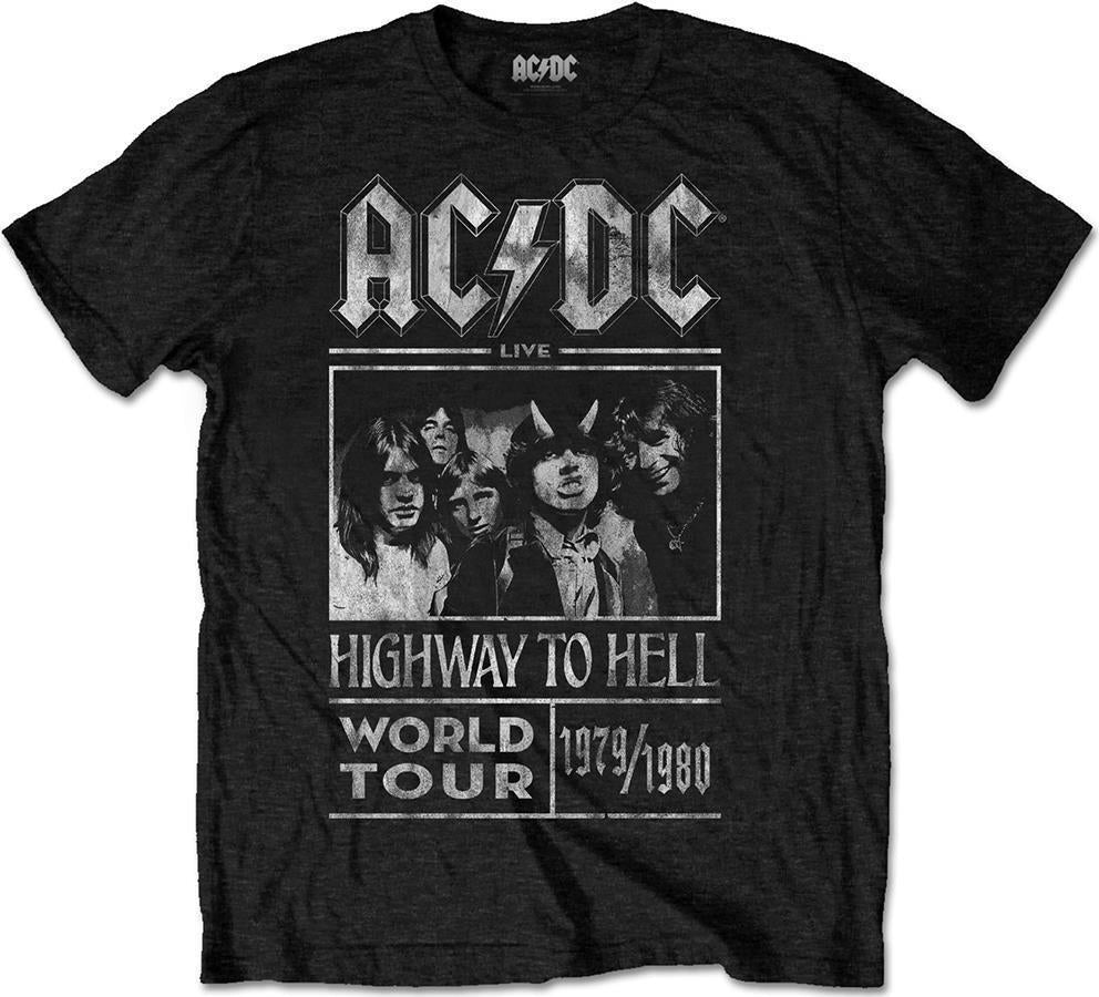 Ac/Dc: Rock Off - Highway To Hell World Tour 1979 / 1980 Special Edition Black (T-Shirt Unisex Tg. S)