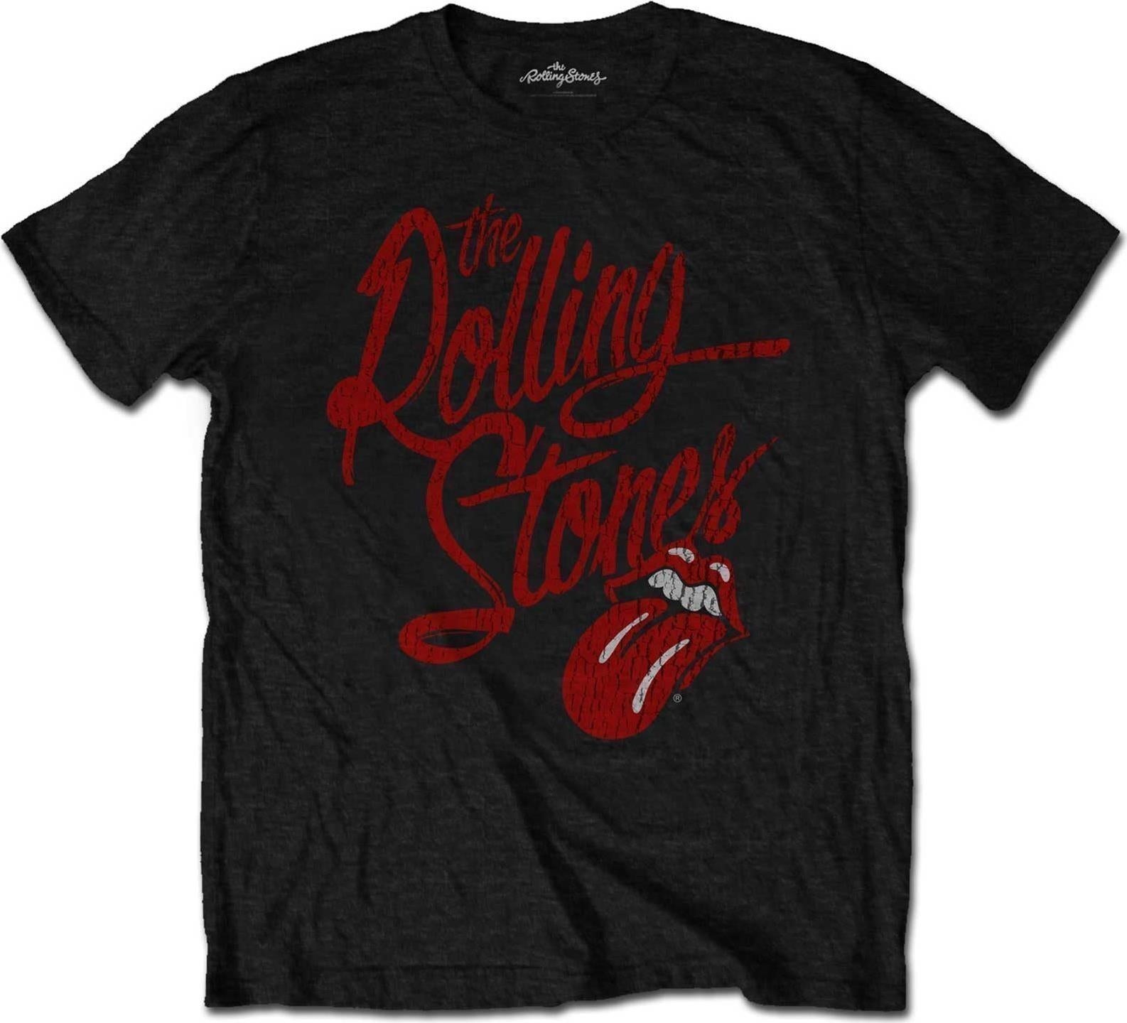 Rolling Stones (The): Script Logo (Soft-Hand Inks) (T-Shirt Unisex Tg. M)