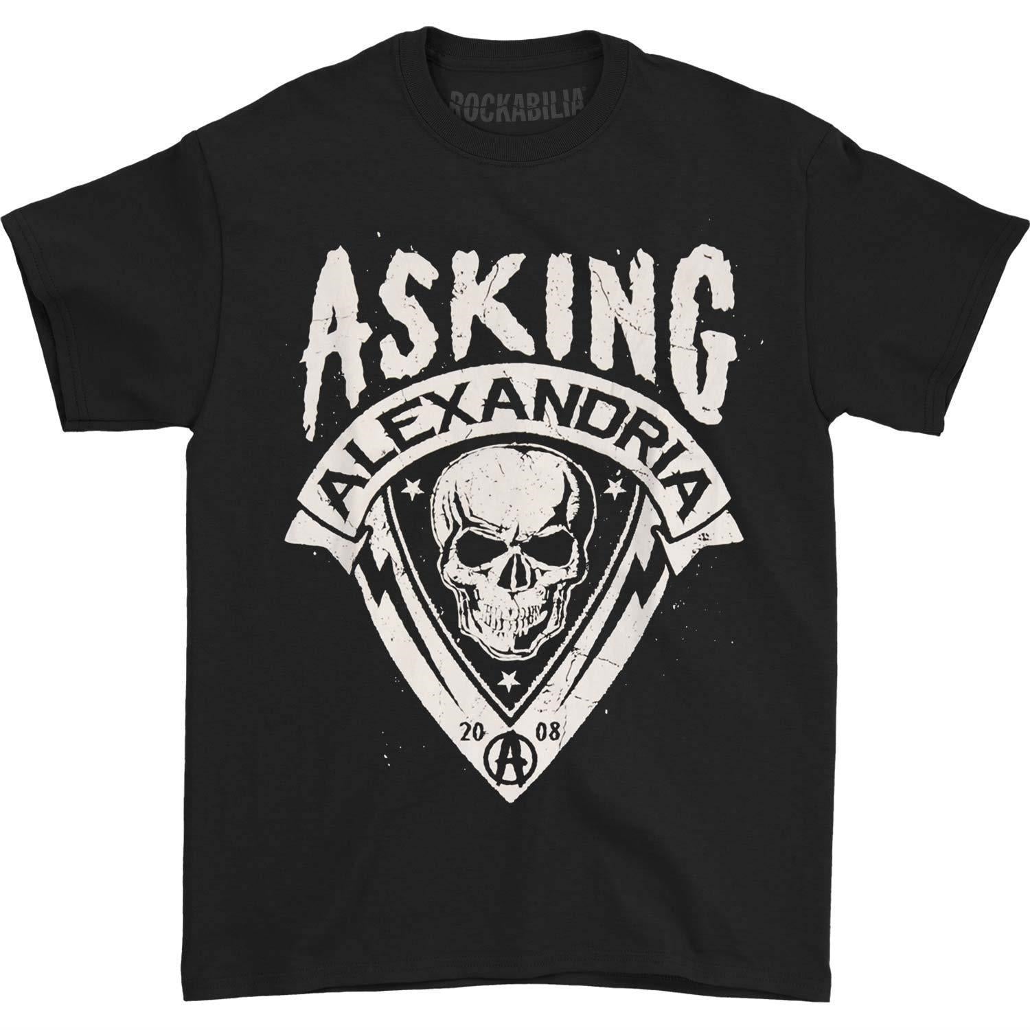 Asking Alexandria: Skull Shield (Retail Pack) (T-Shirt Unisex Tg. S)