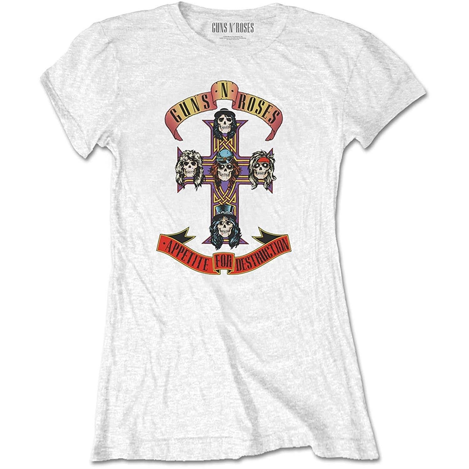 Guns N' Roses: Rock Off - Appetite For Destruction Black Retail Pack (T-Shirt Donna Tg. M)
