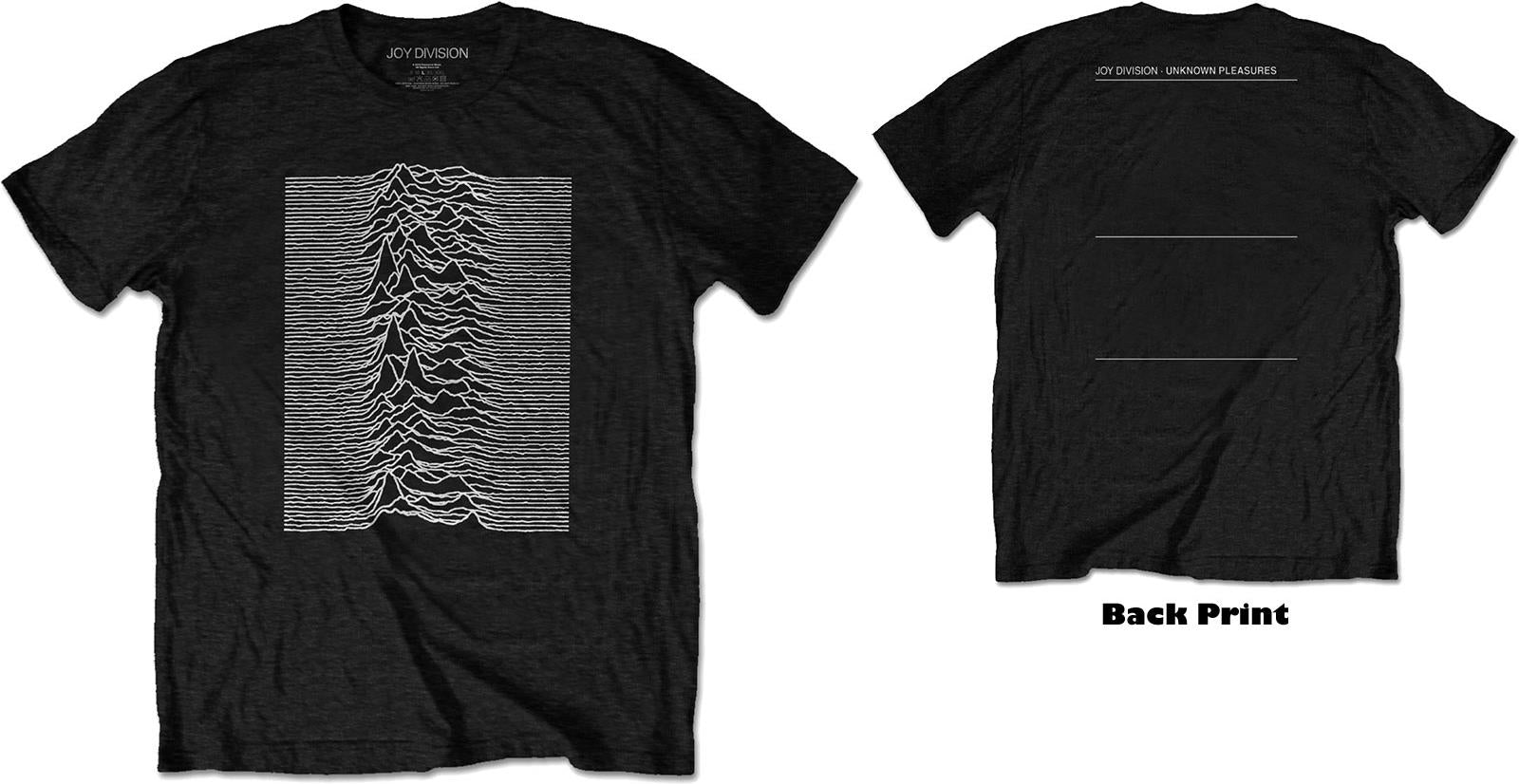 Joy Division: Unknown Pleasures (Back Print) (T-Shirt Unisex Tg. M)
