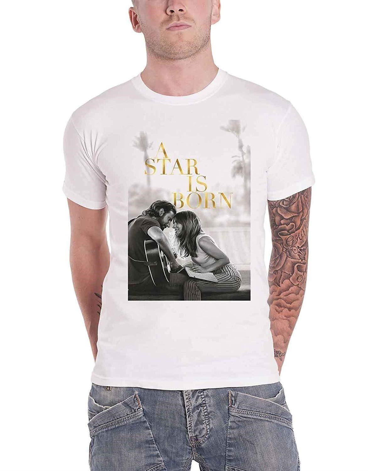 A Star Is Born: Jack & Ally Movie Poster White (T-Shirt Unisex Tg. 2XL)