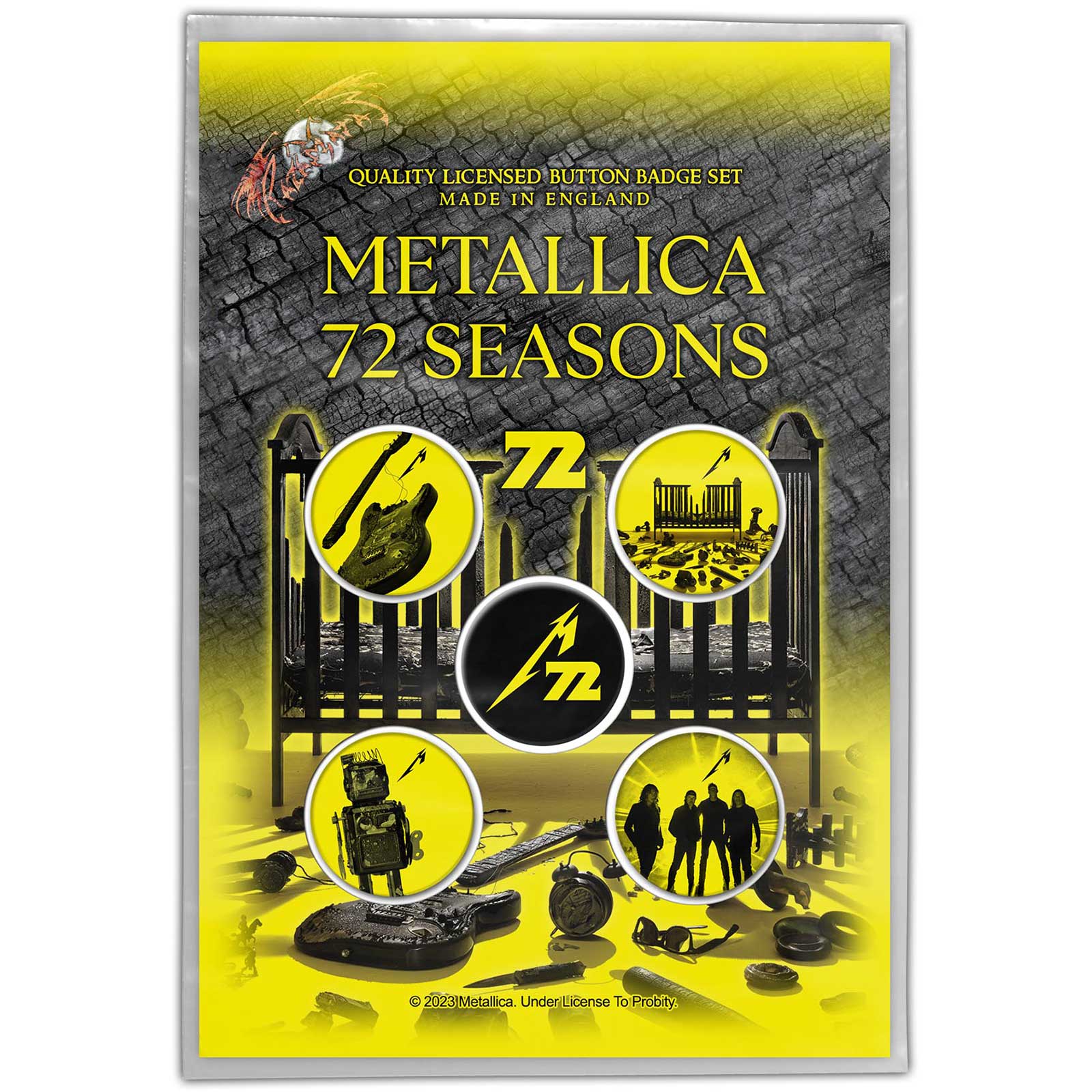 Metallica: Rock Off - 72 Seasons (Button Badge Pack / Set Spille)