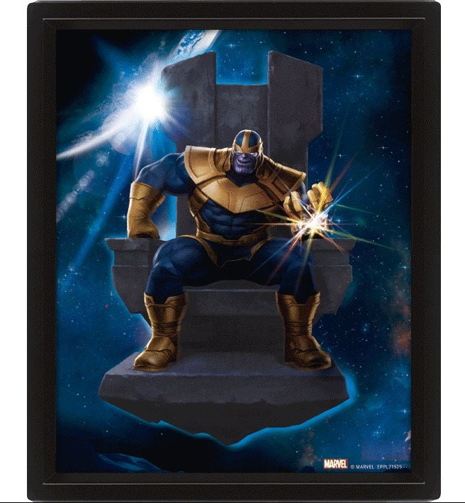 Marvel: Pyramid - Avengers -Thanos (3D Lenticular Print 25x20 Cm)