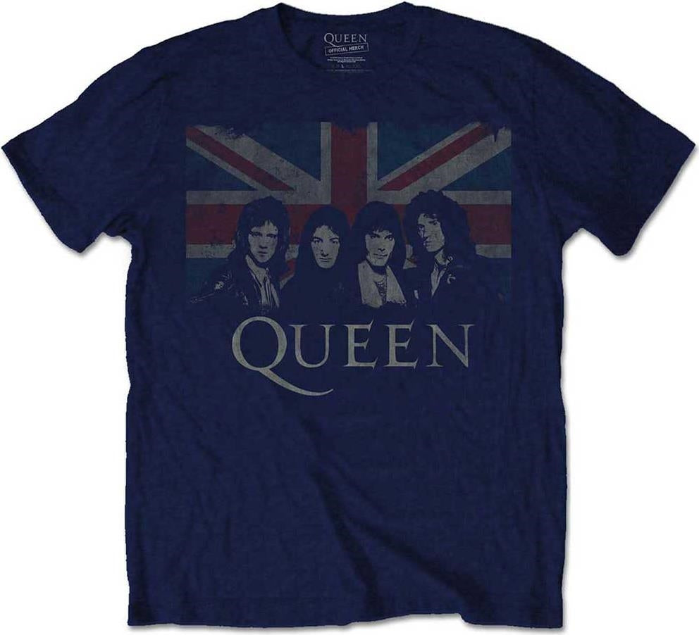 Queen: Rock Off - Vintage Union Jack Retail Pack (T-Shirt Bambino Tg. 1-2 Anni)