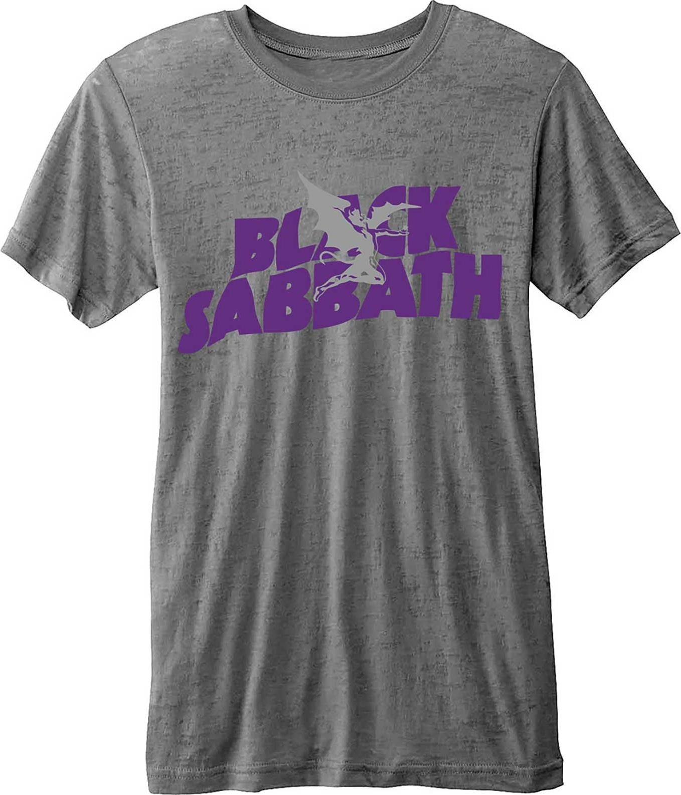 Black Sabbath: Rock Off - Logo & Daemon Burnout (T-Shirt Unisex Tg. L)