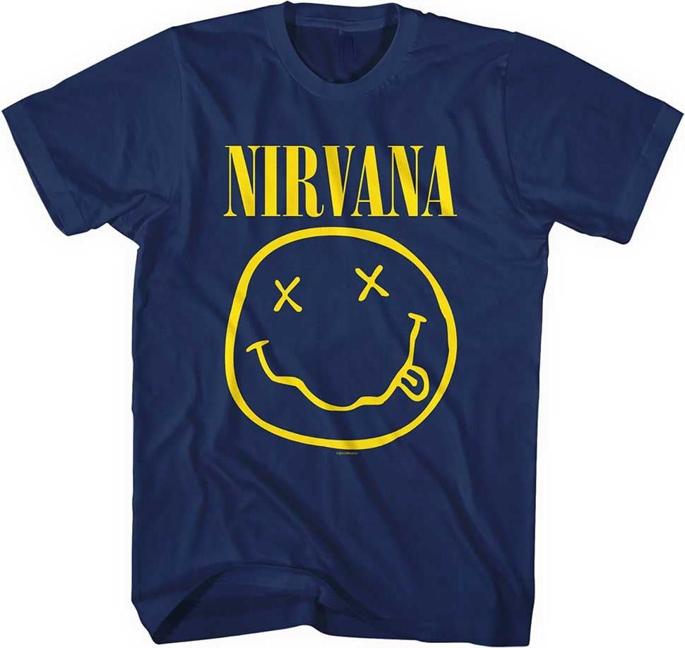 Nirvana - Nirvana Unisex T-Shirt: Yellow Happy Face (X-Large)