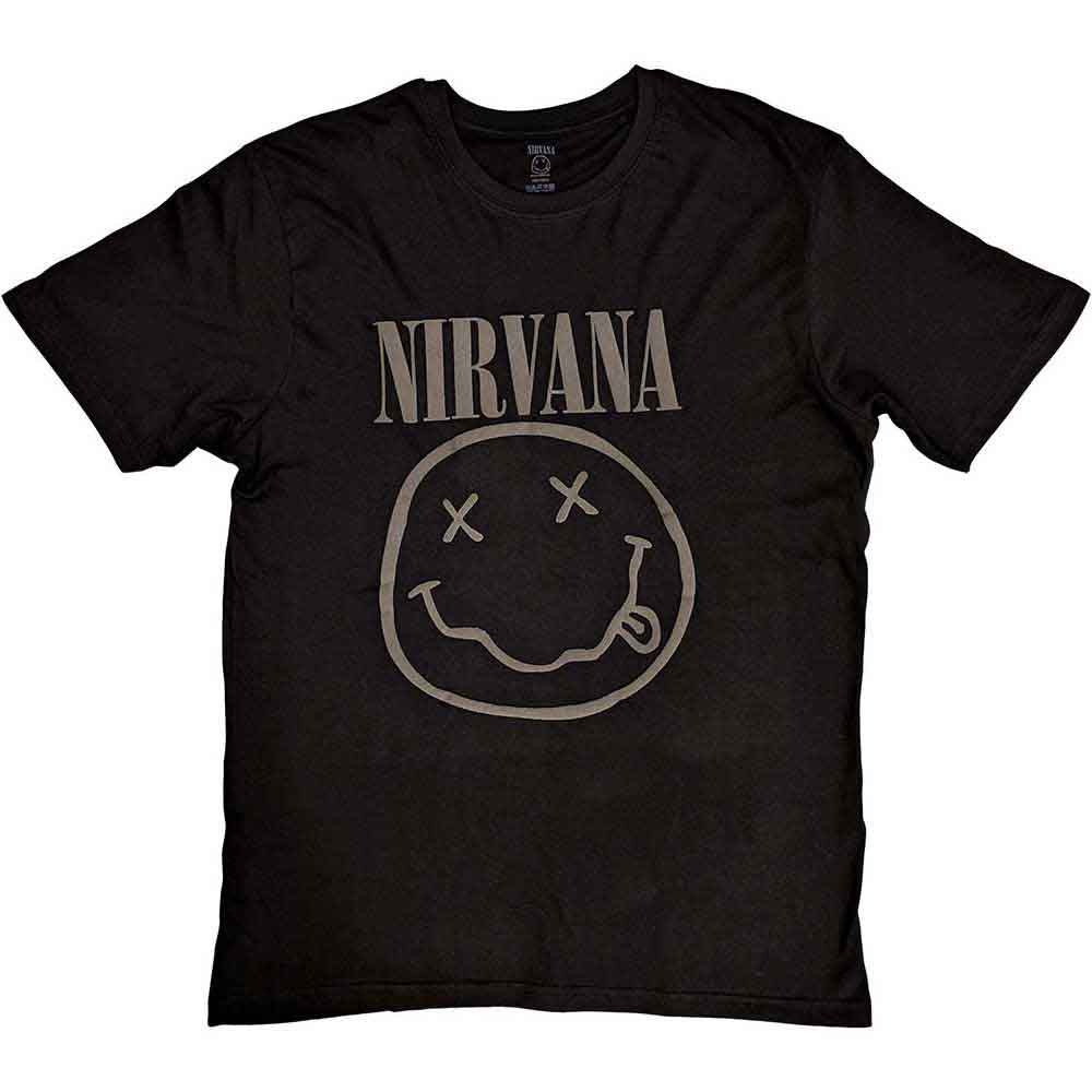 Nirvana: Black Happy Face (Hi-Build) (T-Shirt Unisex Tg. XXL)