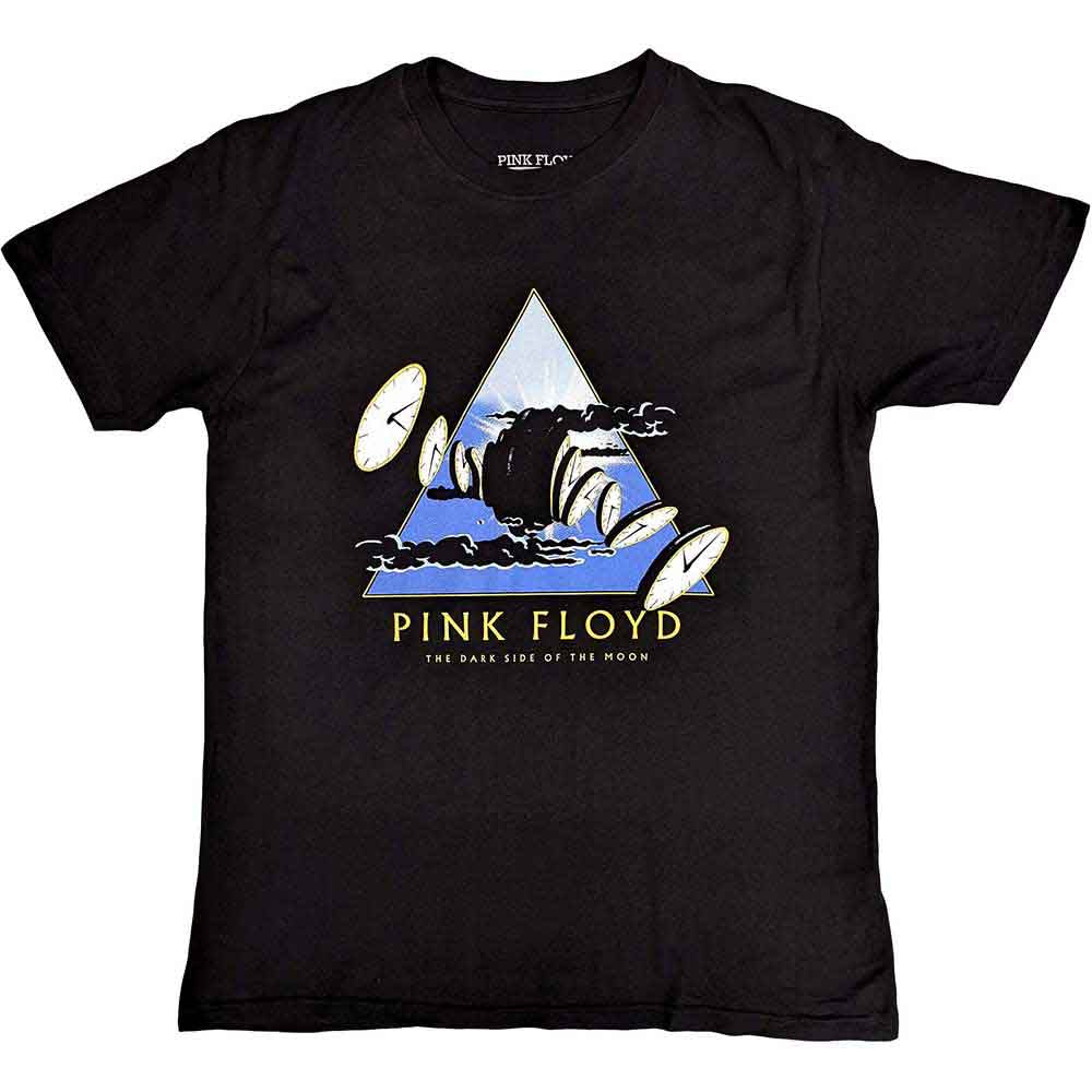 Pink Floyd: Rock Off - Melting Clocks Black (T-Shirt Unisex Tg. L)