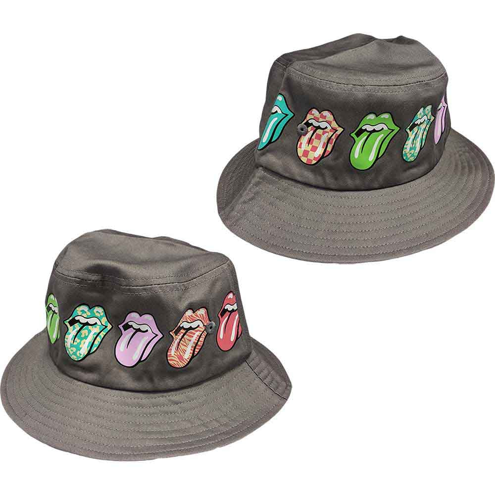 Rolling Stones (The): Rock Off - Multi-Tongue Pattern (Unisex Bucket Hat / Cappello Tg. L/XL)