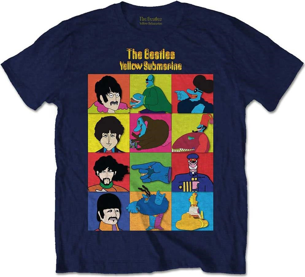 Beatles (The): Rock Off - Submarine Characters Blue (T-Shirt Bambino 1-2 Anni)