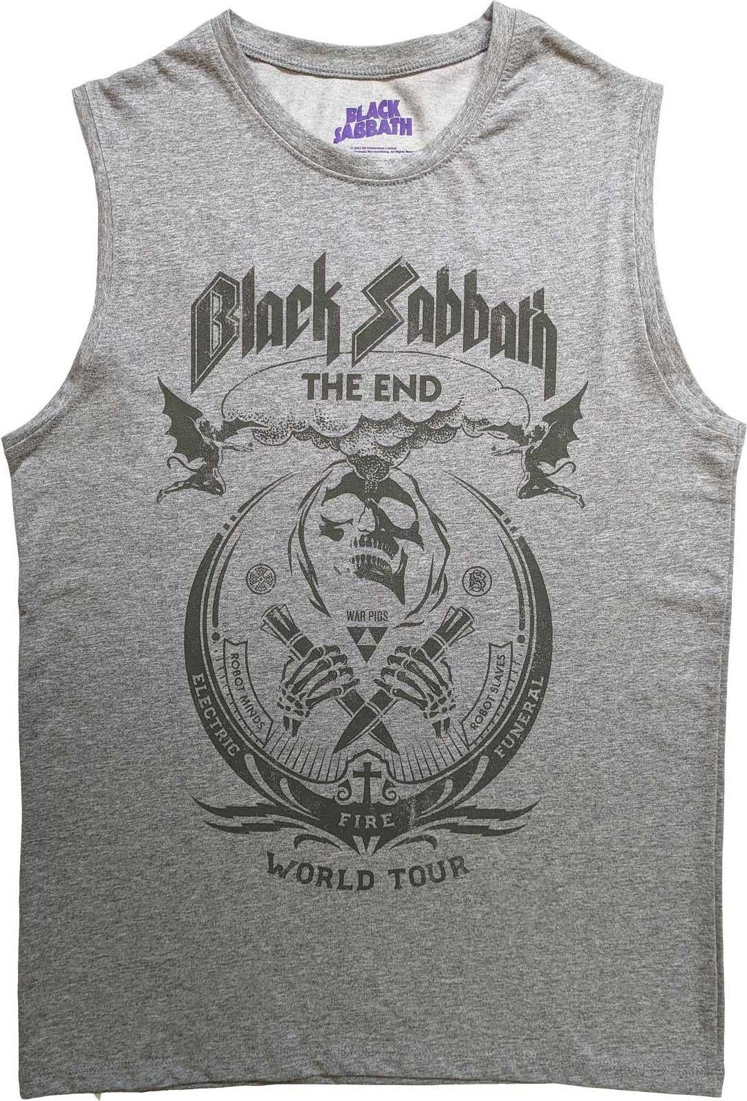 Black Sabbath: Rock Off - The End Mushroom Cloud Gray (T-Shirt Unisex Tg. S)