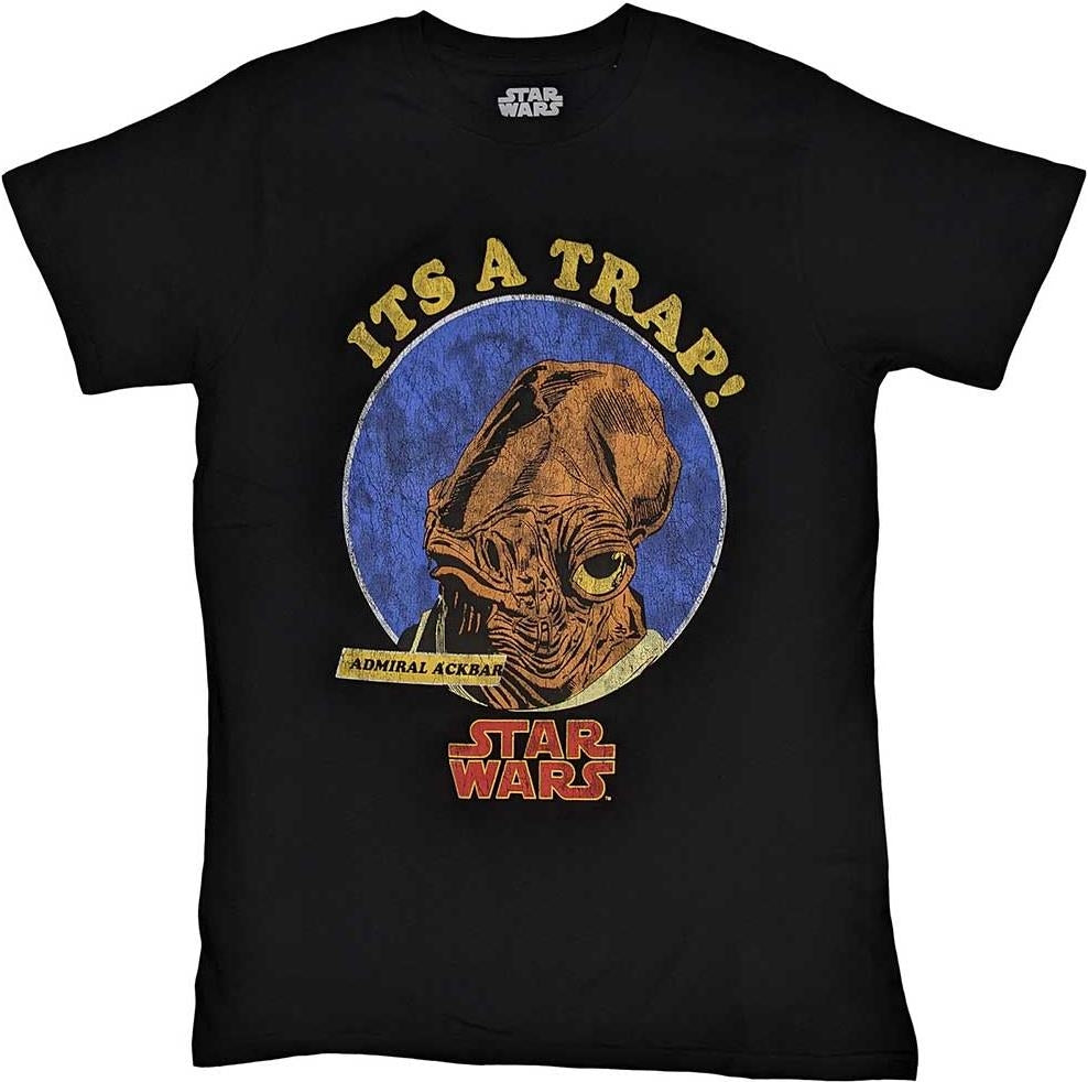 Star Wars: Rock Off - Ackbar It's A Trap (T-Shirt Unisex Tg. L)