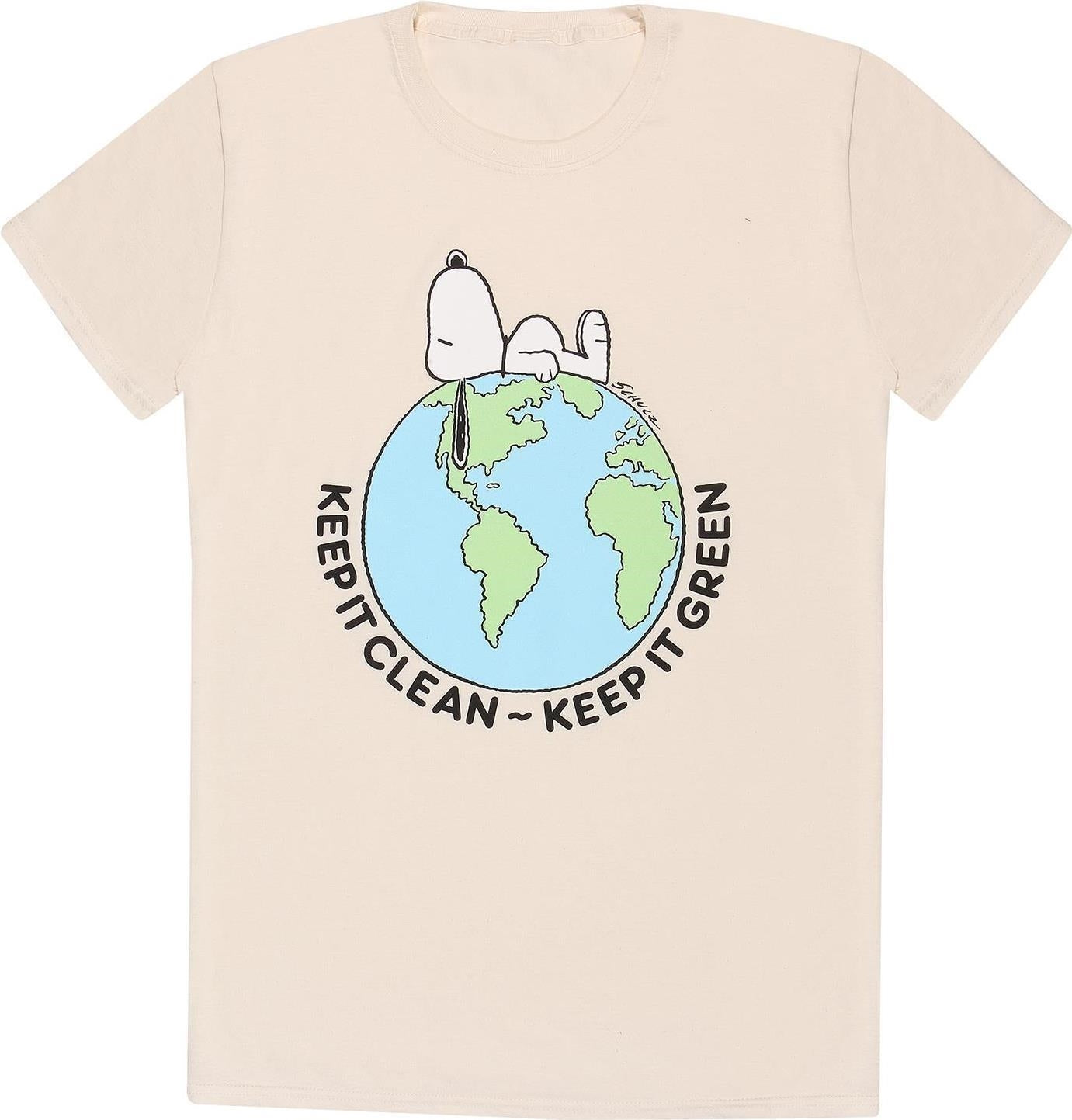 Snoopy: Keep It Green - Natural (T-Shirt Unisex Tg. 2XL)