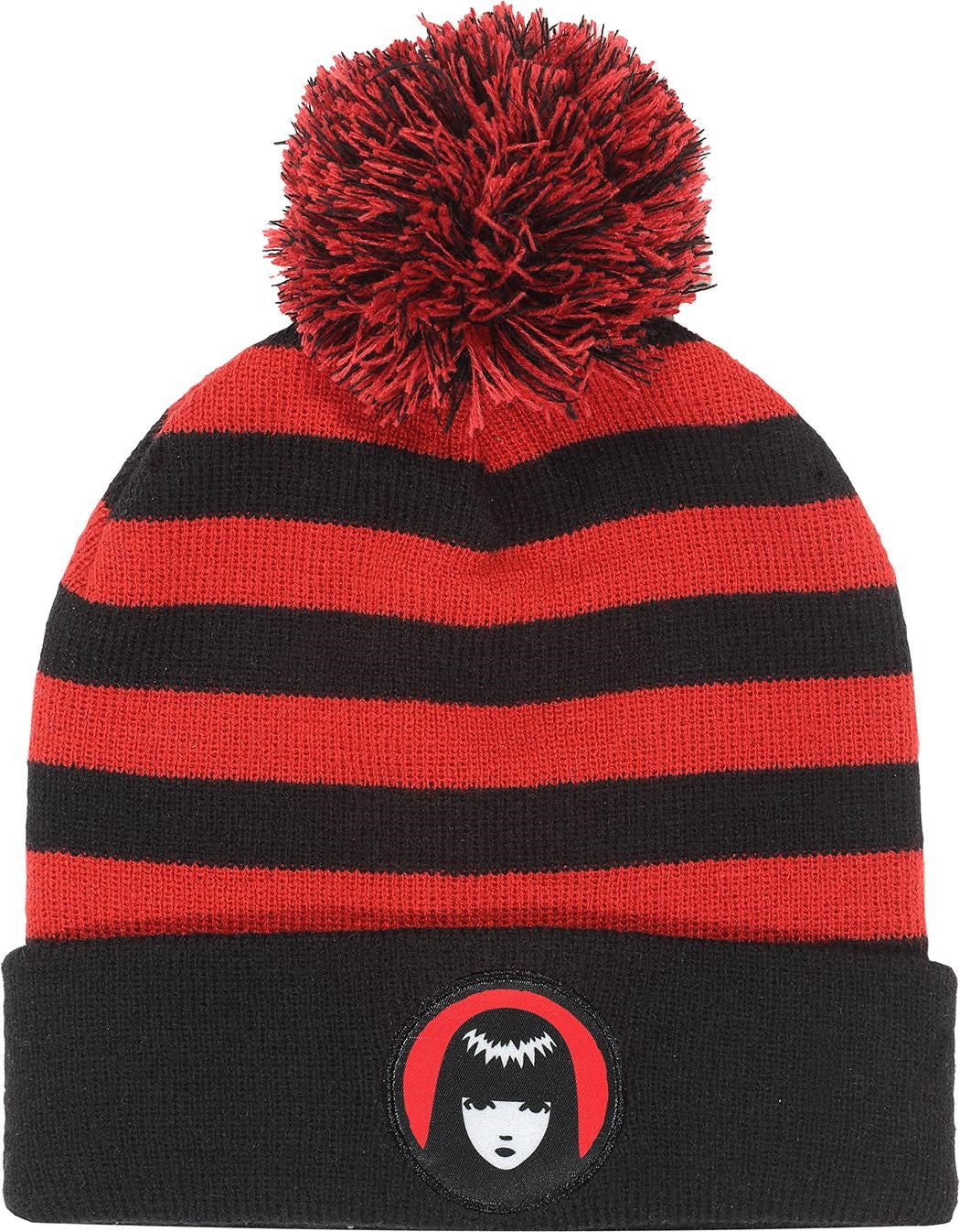 Emily The Strange: Striped - Black & Red (Pom Beanie / Berretto)