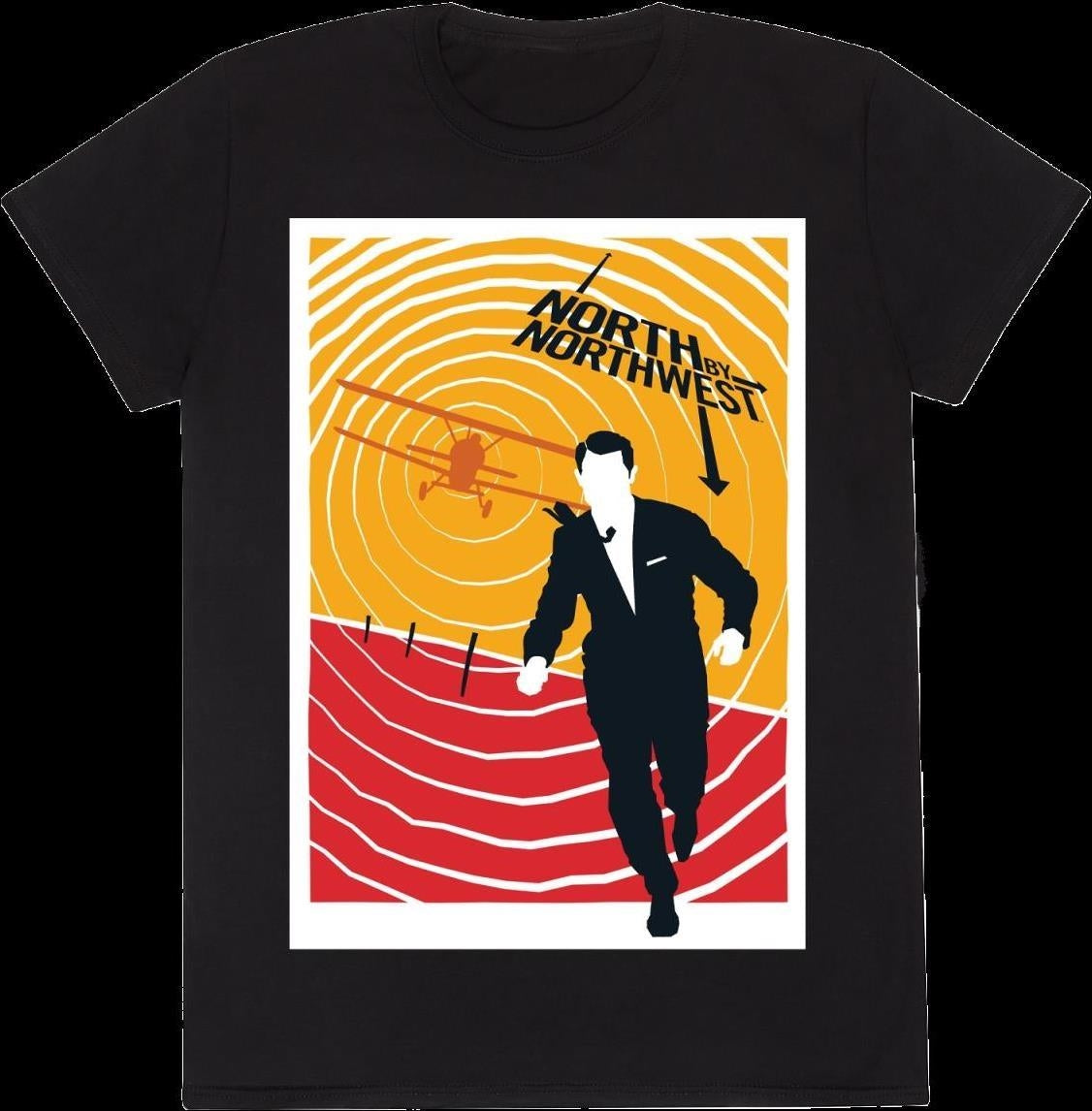 North By North West: Warner Bros 100 - Black (T-Shirt Unisex Tg. S)