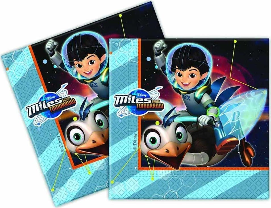 Disney: Miles Dal Futuro - 20 Tovaglioli Carta Doppio Velo 33x33 Cm