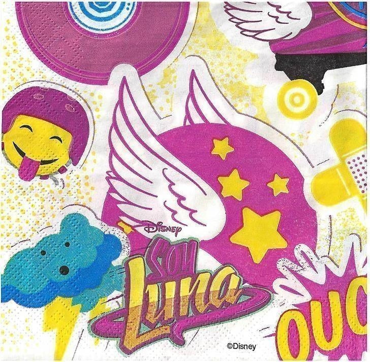 Disney: Soy Luna - 20 Tovaglioli Carta Doppio Velo 33x33 Cm