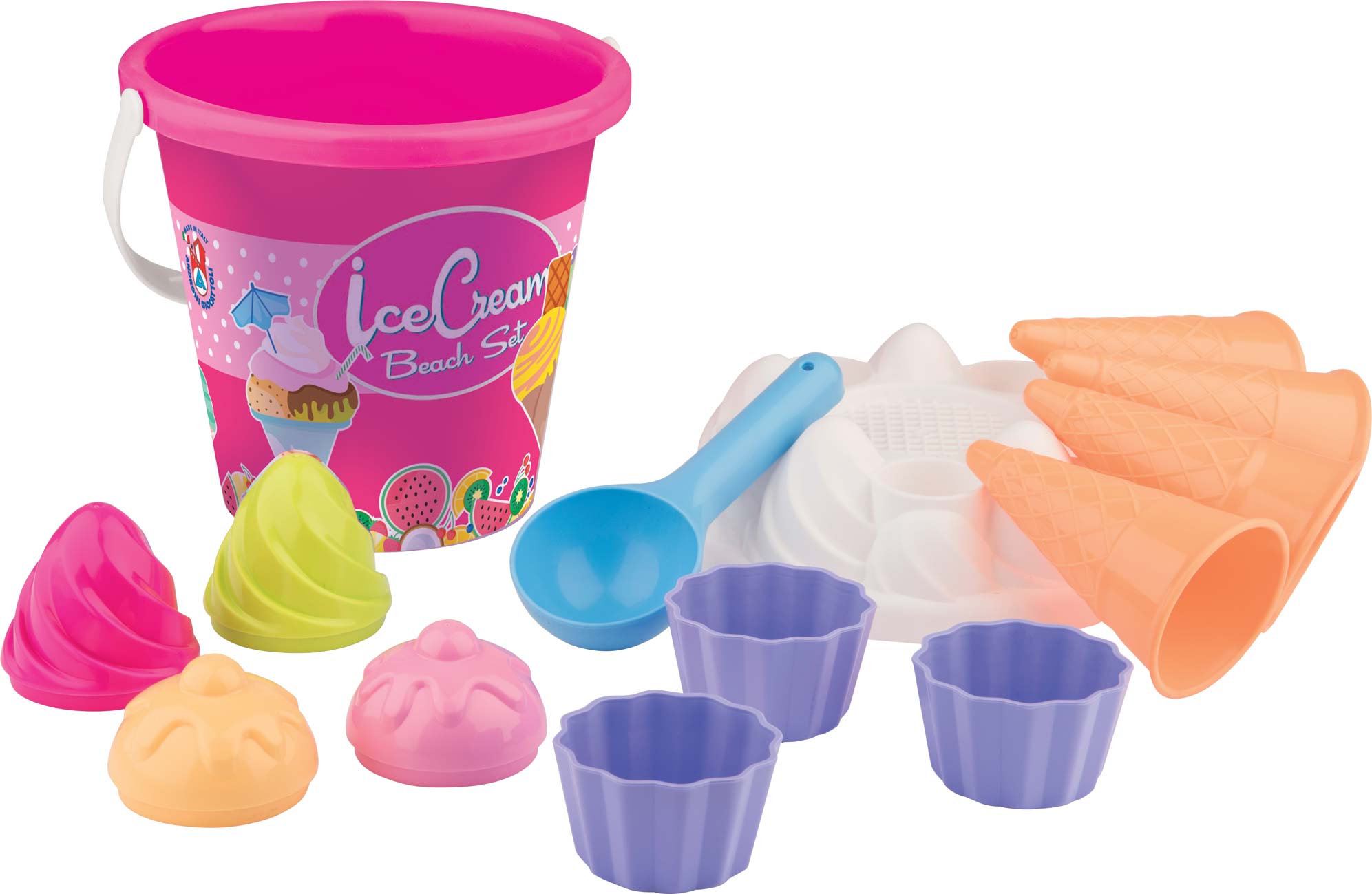 Androni: Estivo - Set Mare - Gelati - Secchiello Con Formine (Made In Italy)