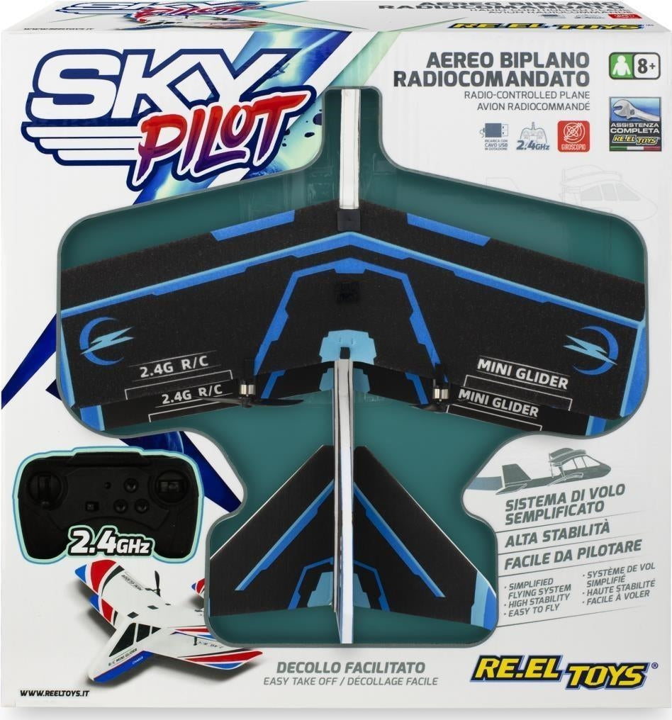 Reel Toys: Sky Pilot - Rc Airplane 2.4 Ghz With Lights. Very Easy Flight