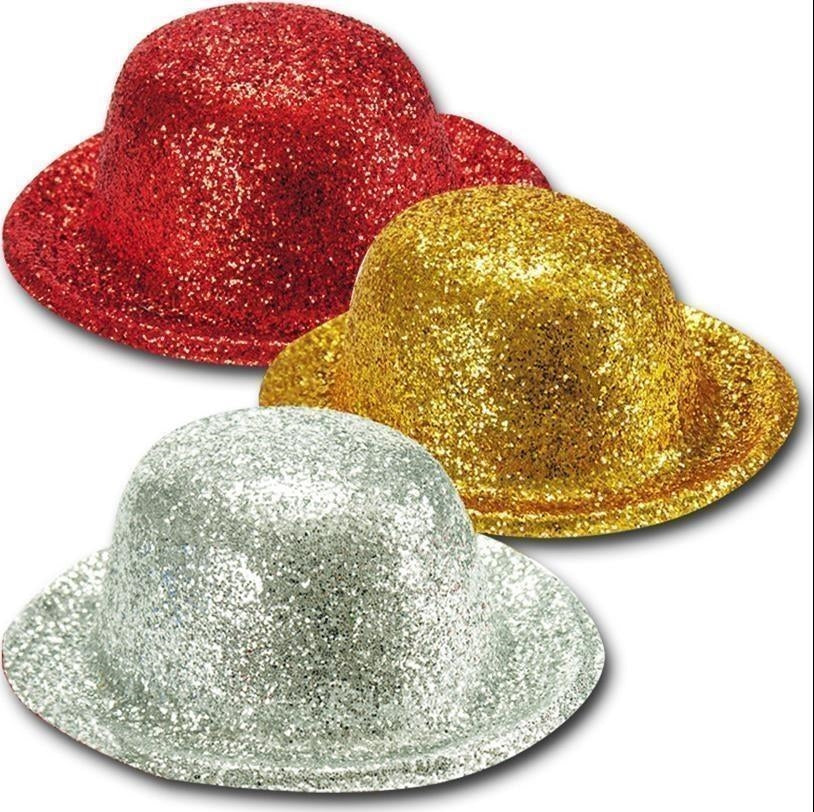 Carnival Toys: 5408: Cappellino Mignon Glitter In Plastica Col.Ass.