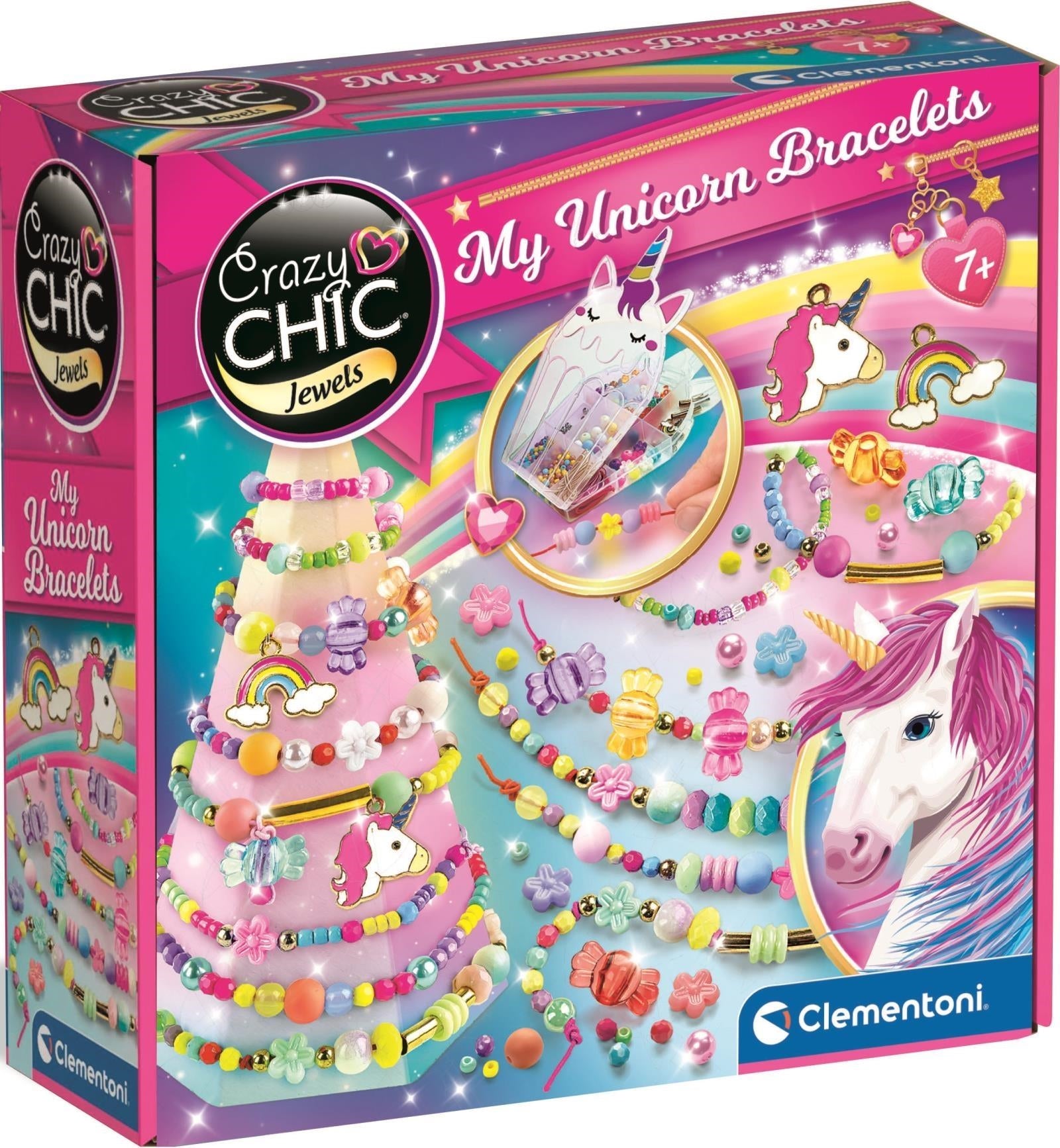 Clementoni Giochi Creativi Crazy Chic - My Unicorn Bracelets Made In Italy