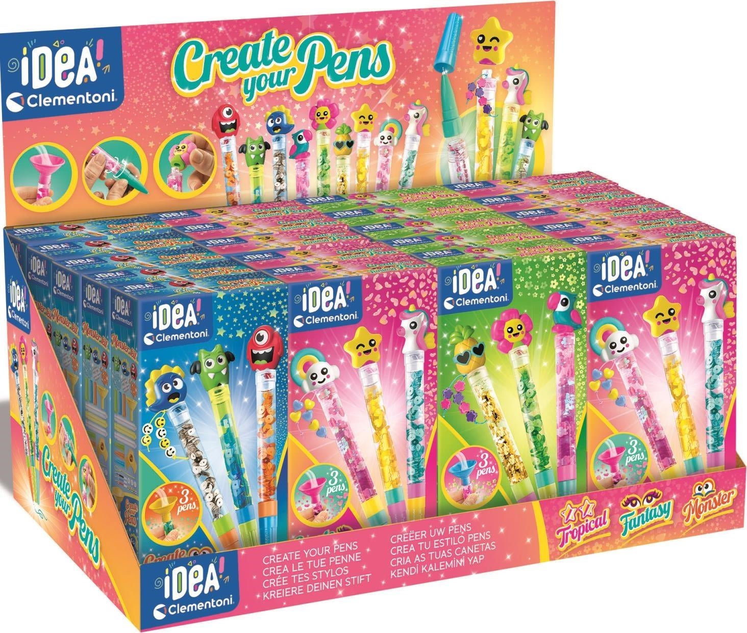 Clementoni Giochi Creativi Idea - Create Your Pens Made In Italy (Assortimento)