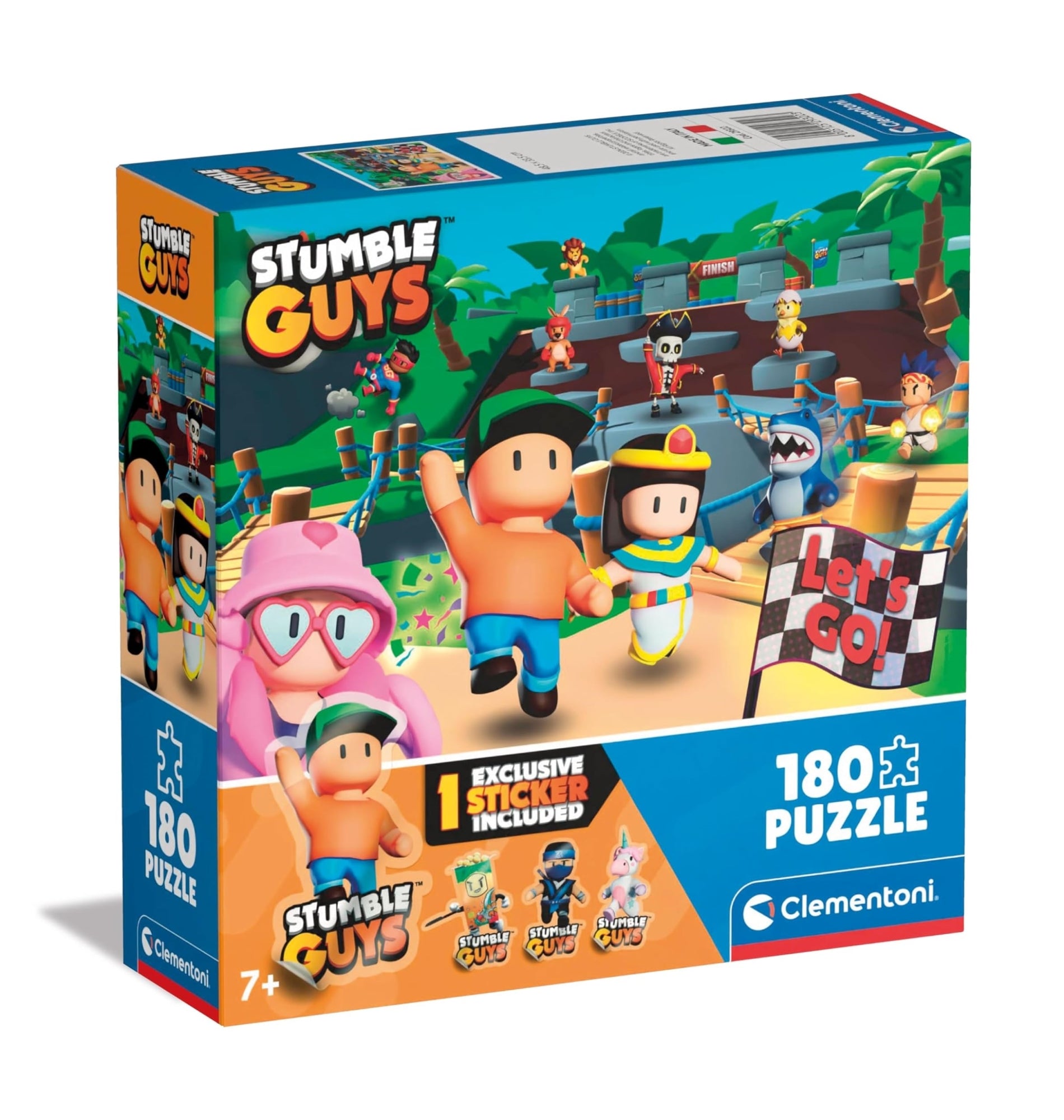 Clementoni Puzzle Bambini Stumble Guys 180 Pezzi Stumble Guys 180 Square Made In Italy