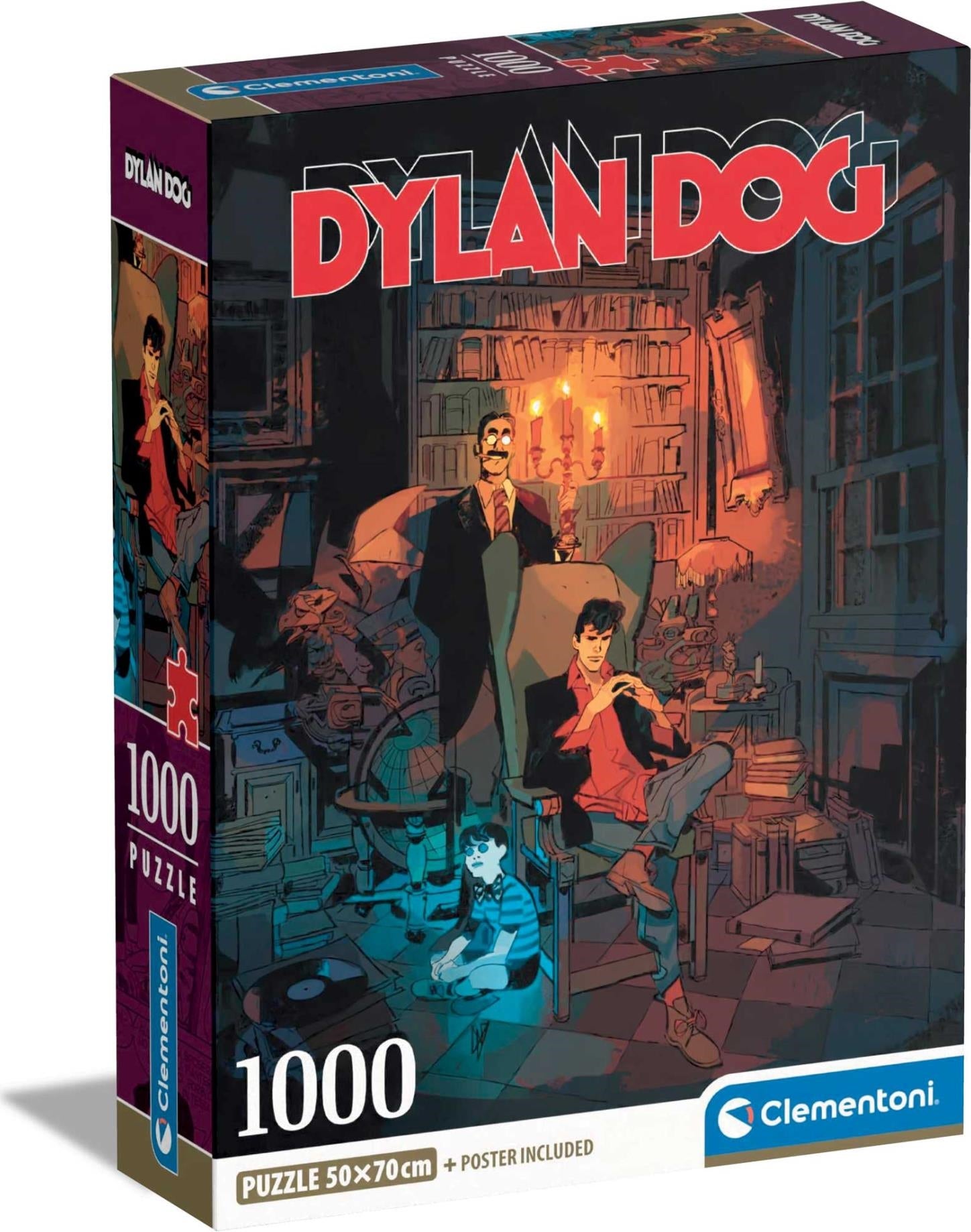 Clementoni Puzzle Adulti Comics 1000 Pz - Dylan Dog 1000 Compact Pz Made In Italy