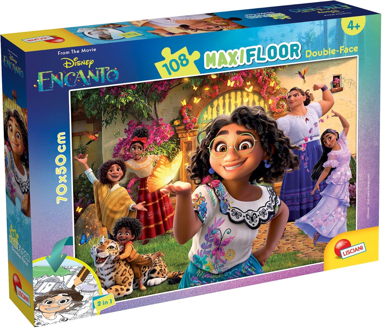 Disney: Lisciani - Encanto - Puzzle Double-Face Maxi Floor 108 Pz