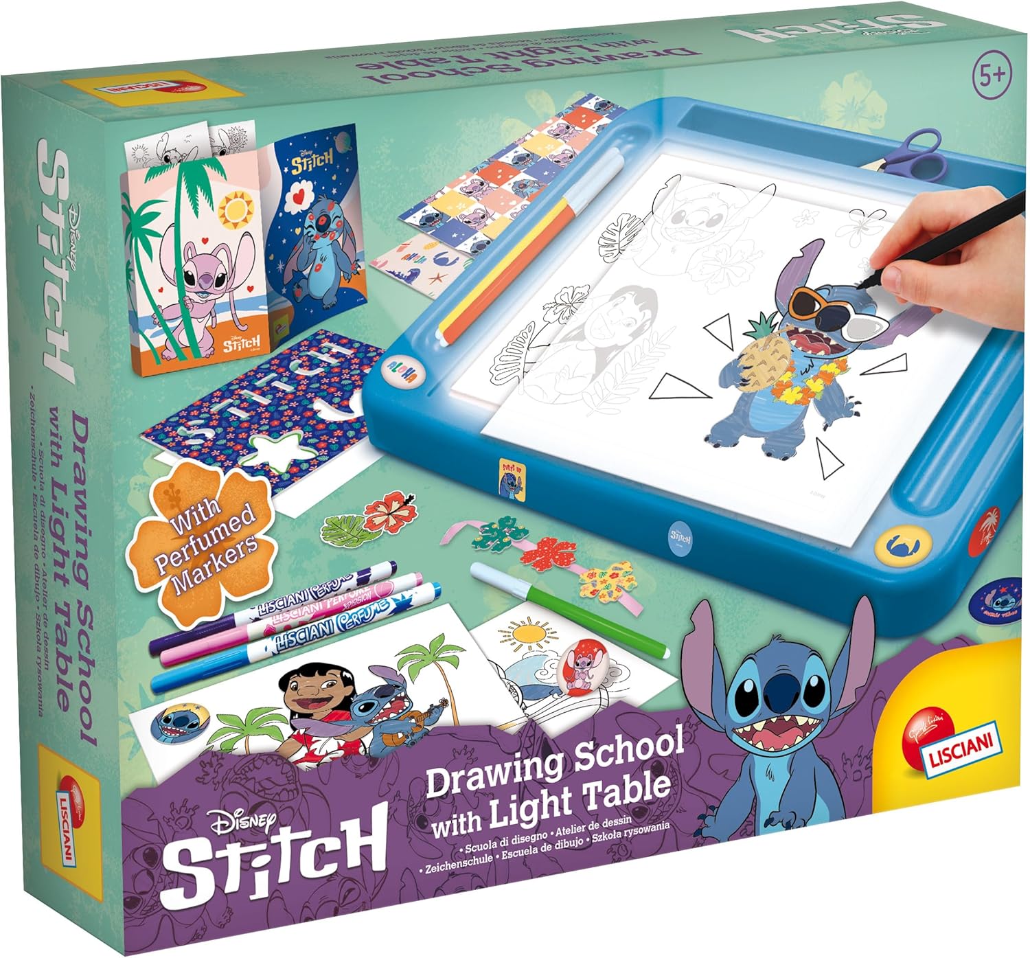 Disney: Lisciani - Lilo & Stitch - Stitch Drawing School With Light Table