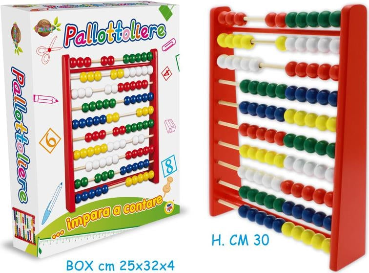 Teorema: Fatto Di Legno - Pallottoliere In Legno 30x25x6 Cm