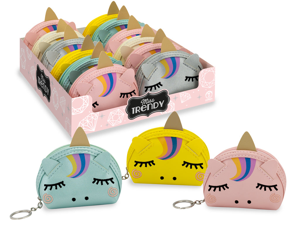 Teorema: Miss Signorina - Portamonete Unicorno 6 Mdl Ass 12 Pcs - Display Box