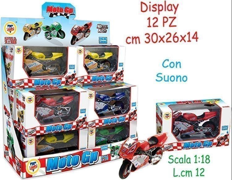 Teorema: Metal Kids - Moto G.P In Metallo 12 Cm Scala 1.18 (Assortimento)