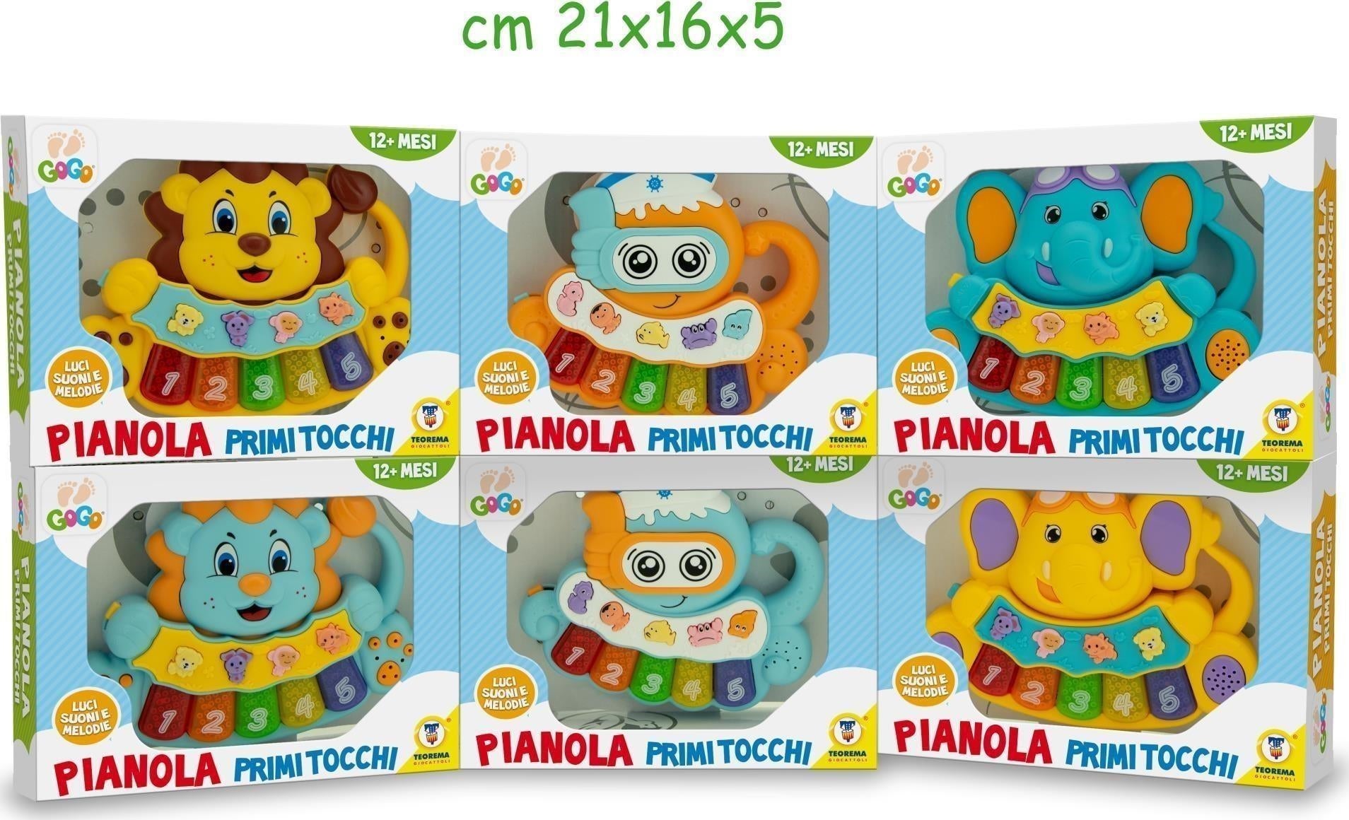 Teorema: Prima Infanzia Gogo - Pianole Animali Musicali 3 Ass - Window Box