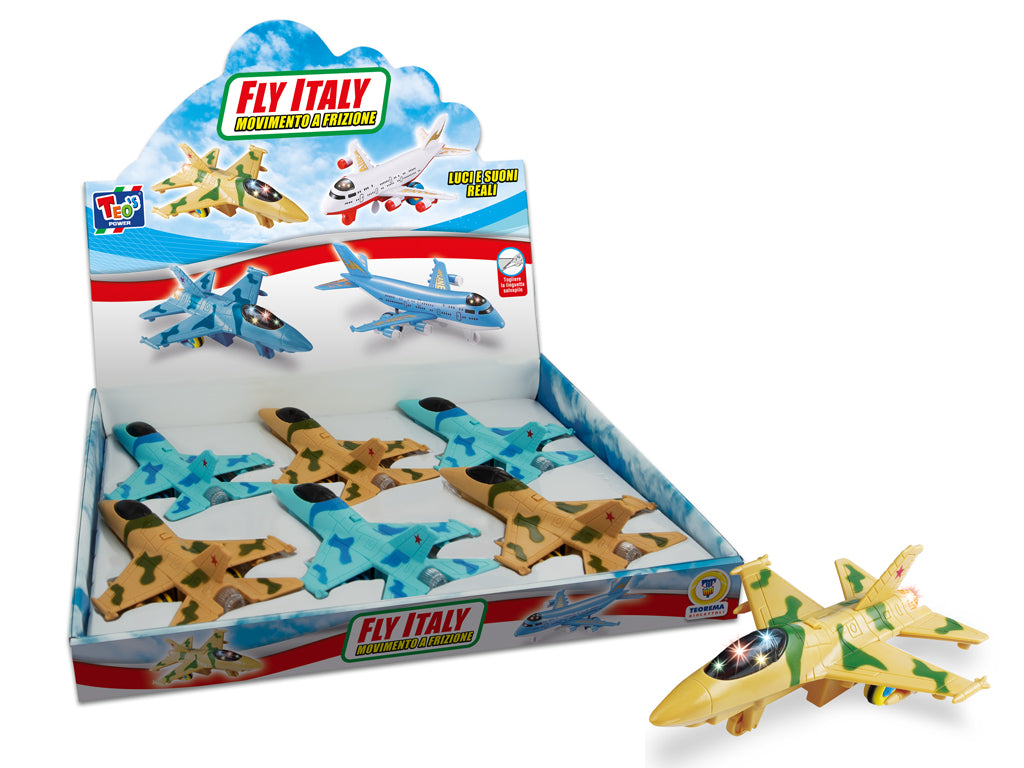 Teorema: Teo's - Aereo Militare A Friz C/Luci E Suoni 2 Co 6Pz In Display - Display Box