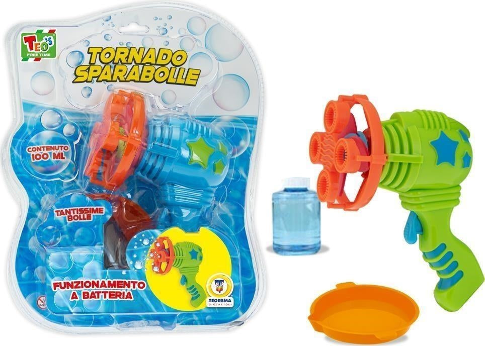 Teorema: Teos - Pistola Sparabolle Di Sapone 100Ml A Batteria - Blister