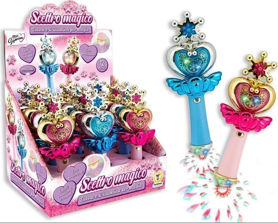 Teorema: Miss Signorina - Scettro Magico Con Proiettore Luci E Suoni 2 Col Ass - Display Box