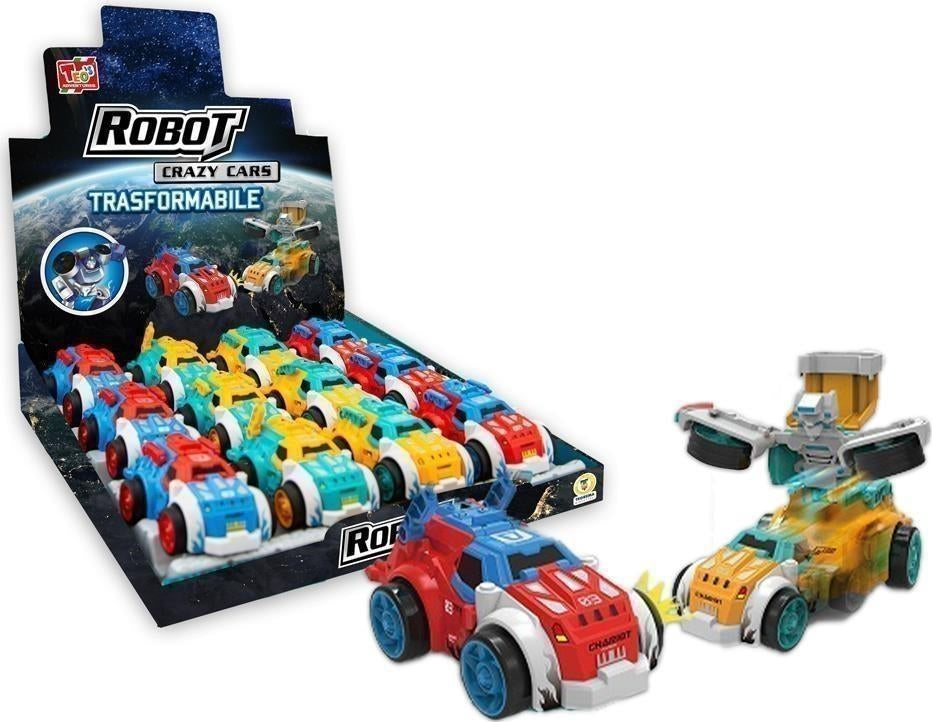 Teorema: Teos - Crazy Cars A Frizione Transformer 4 Col. Ass - Display Box
