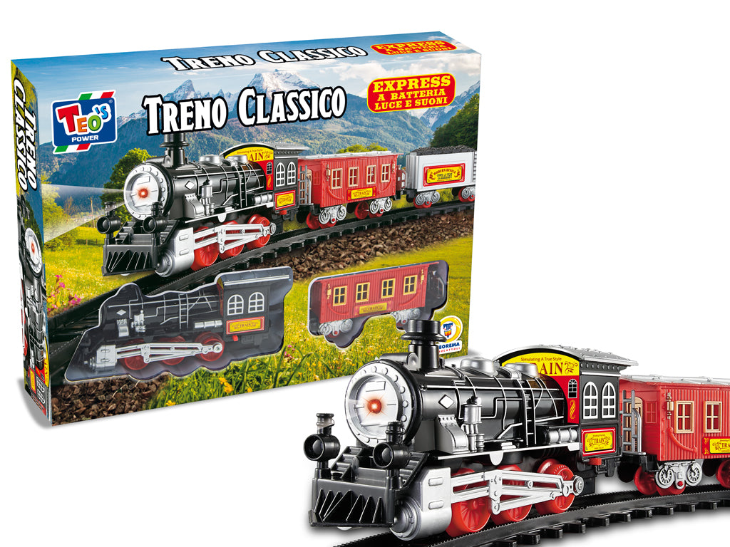 Teorema: Teos - Electric Classic Train Pista 80 - 105 Cm - Window Box