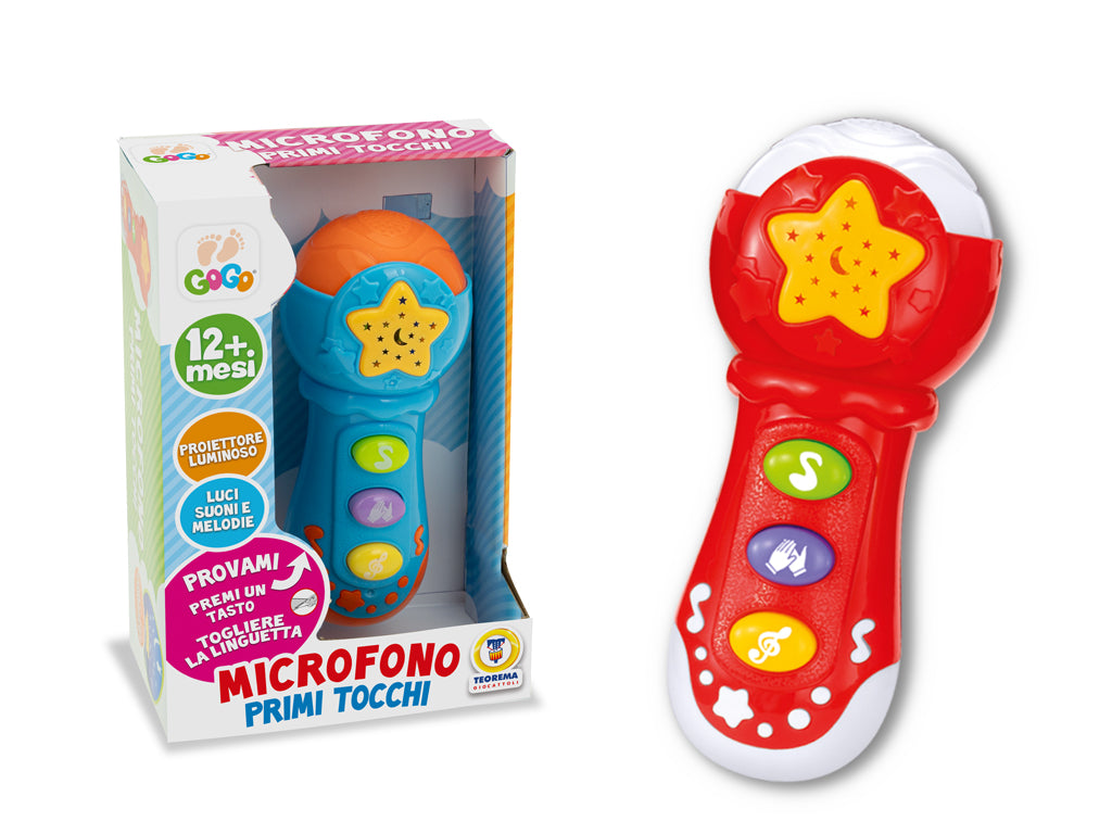 Teorema: Gogo - Microfono Musicale E Luminosa 2 Col. - Open Touch Box