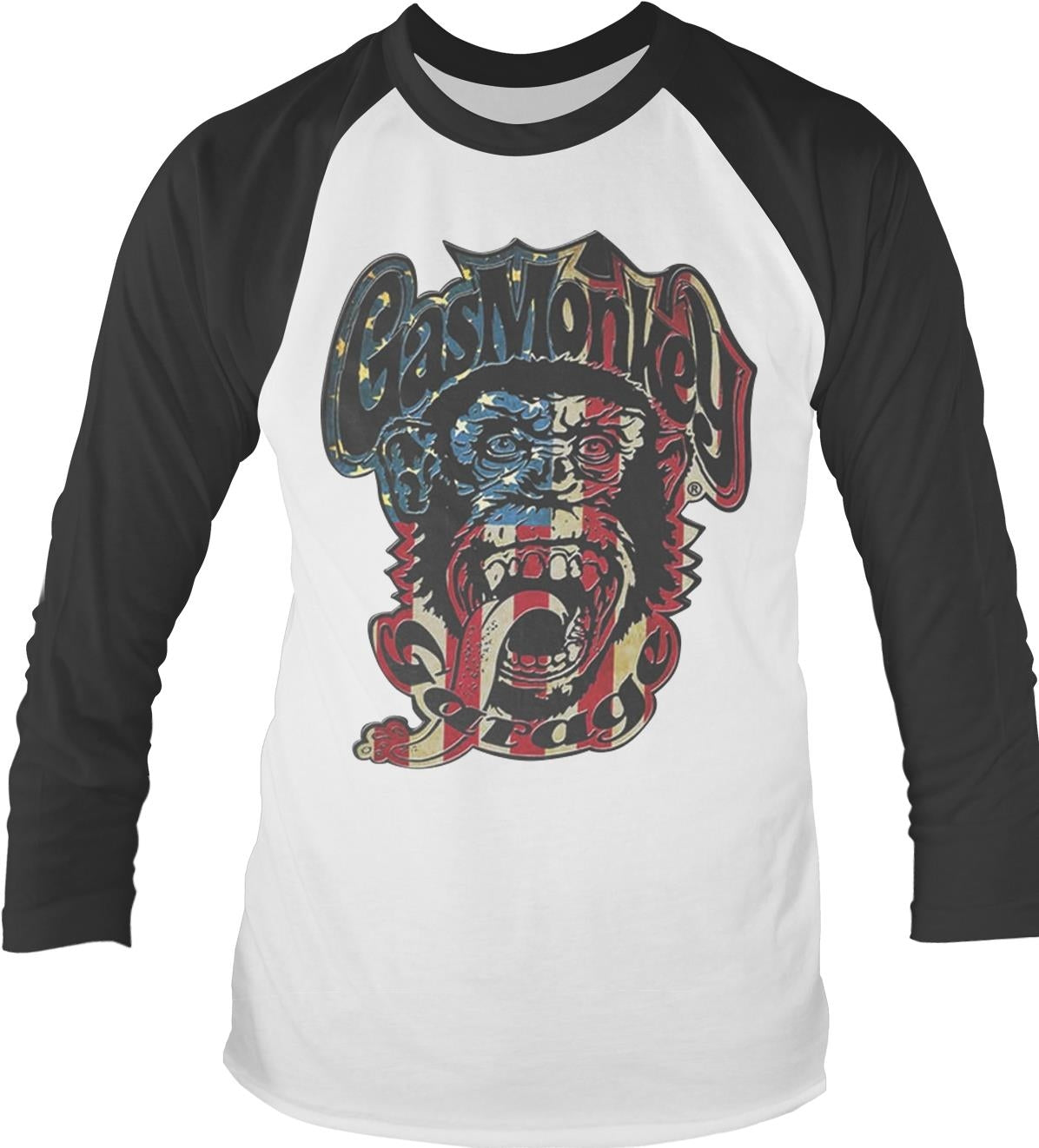 Gas Monkey Garage: Usa Monkey Logo (Maglia Manica Lunga Unisex Tg. XL)