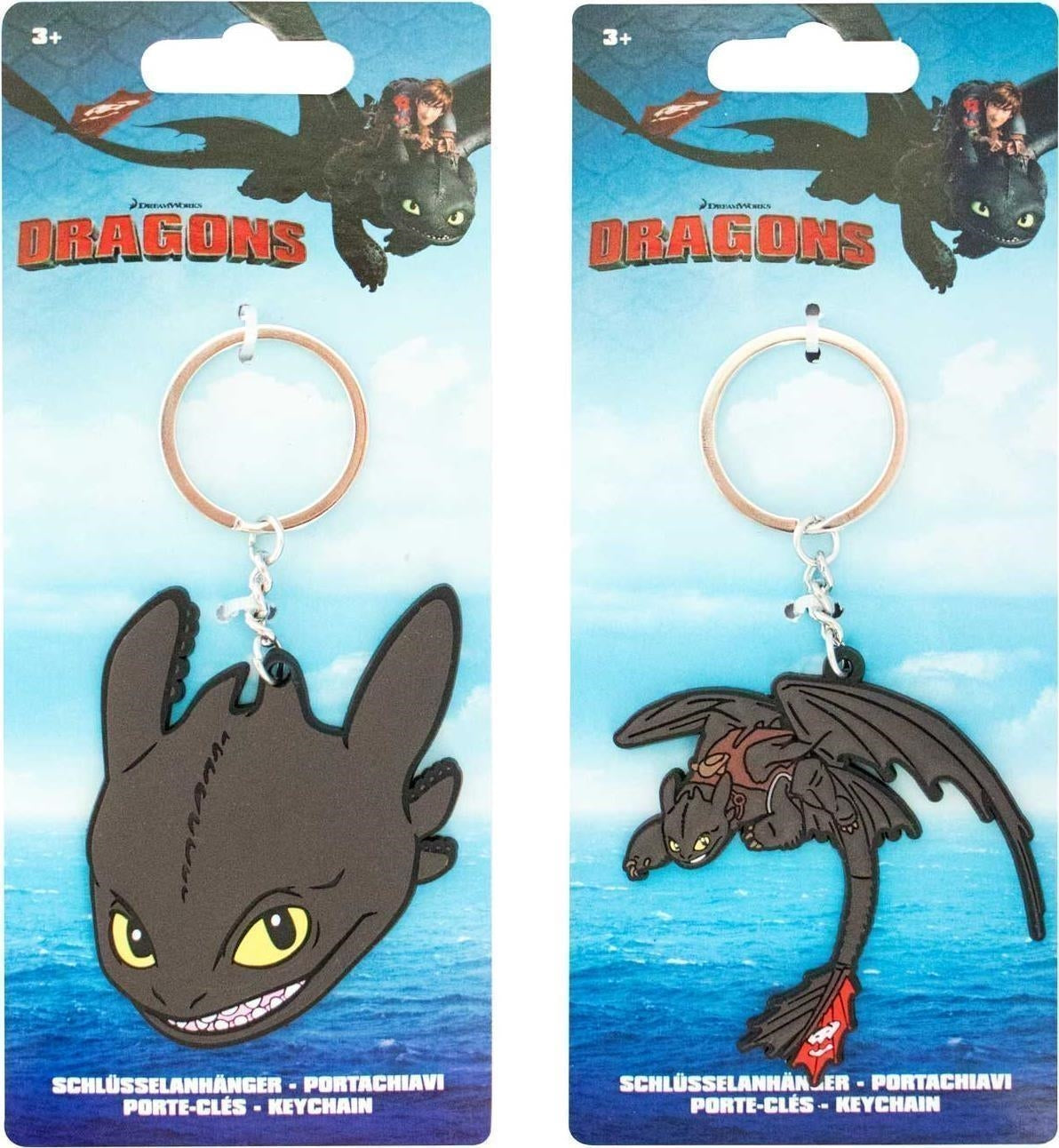 Dragon Trainer: Joy Toy - Portachiavi In Vinile 2 Soggetti