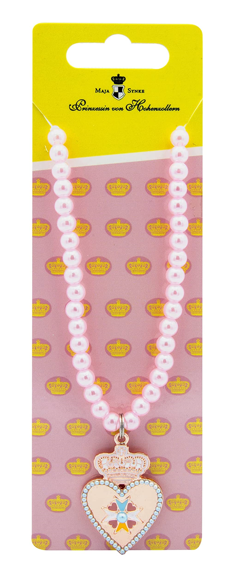 Disney: Joy Toy - Ordine Delle Principesse Collana Con Perle E Ciondolo In Metallo 5,5X1,5X17 Cm