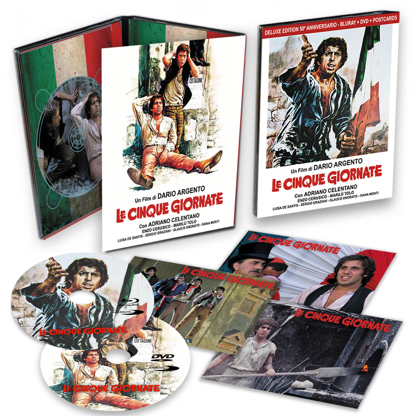 Cinque Giornate (Le) (Cofanetto Cartonato Apribile Limitato 250 Copie Con Dvd + Blu-Ray + Cartoline Da Collezione)
