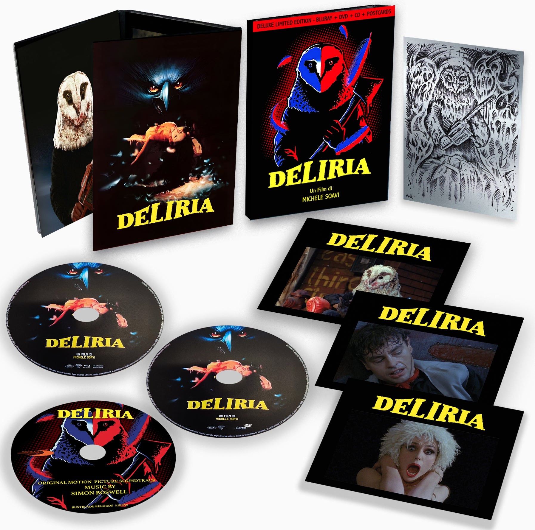 Deliria (Deluxe Box Edition) (Blu-Ray + Dvd + Cd + 3 Postcard + Silver Postcard)